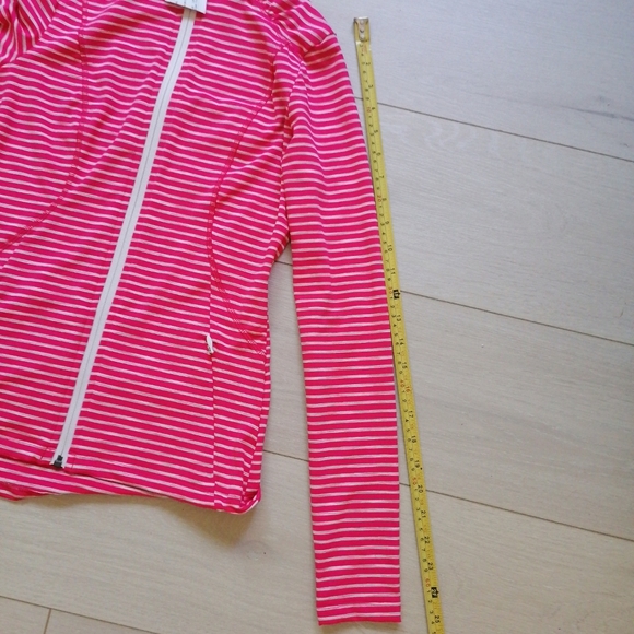 NWT Lole Women Pink Full Zip Essential Stripe Jacket. Size XS - Picture 14 of 16